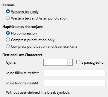Options Asian Dialog Image