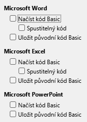 Obrázek dialogového okna Možnosti načtení/uložení 