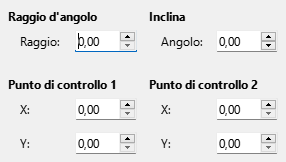 Scheda Raggio d'inclinazione e rotazione