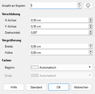 Dialog Duplizieren