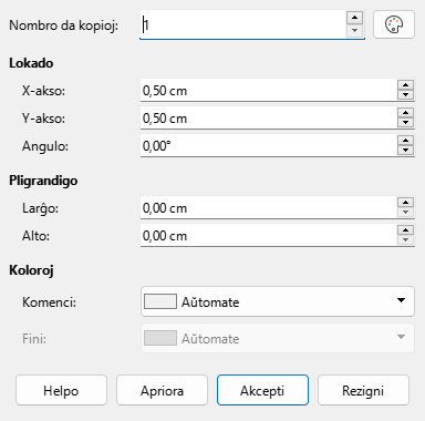 Duplicate dialog