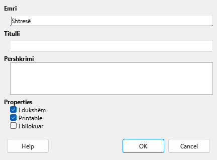 Insert layer dialog