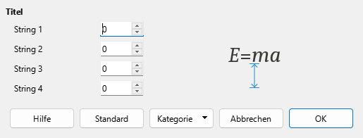 Dialog Abstände